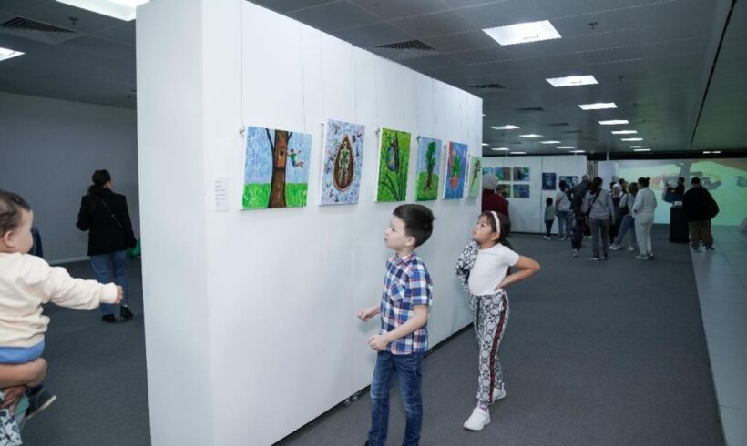 Выставка детских рисунков — «Менiң атым – Ғаламшар!»